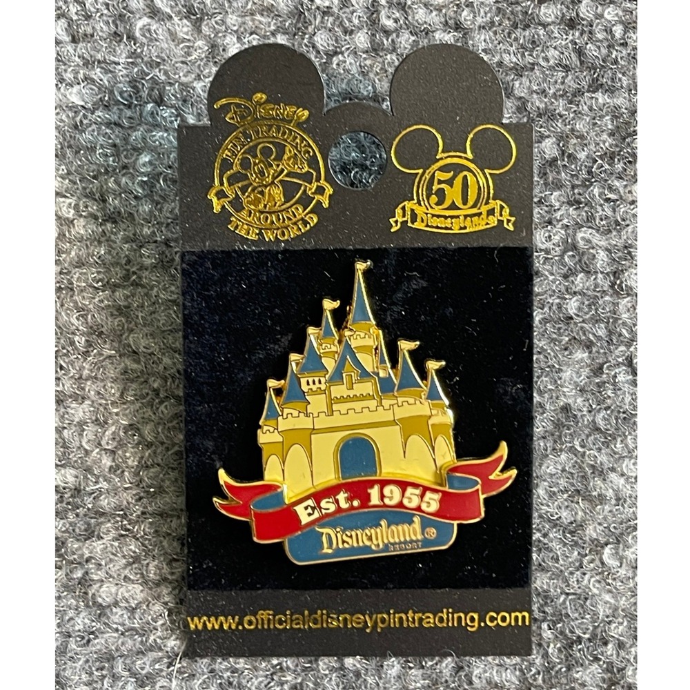 Disneyland Resort 50th Anniversary Est 1955‎ Sleeping Beauty Castle Pin NEW